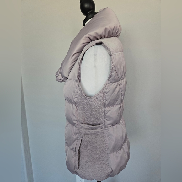 Pale Pink Quilted Down Puffer Vest Double Breasted Ever New Melbourne Woman Sz 8 - Picture 4 of 15